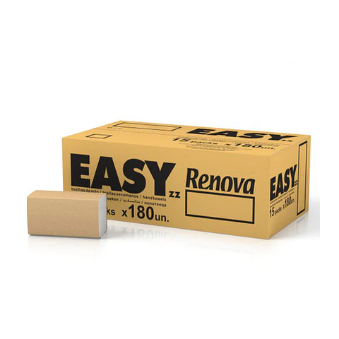 Papel Toalla Secamanos Zig Zag Renova Easy - 2700 Toallas