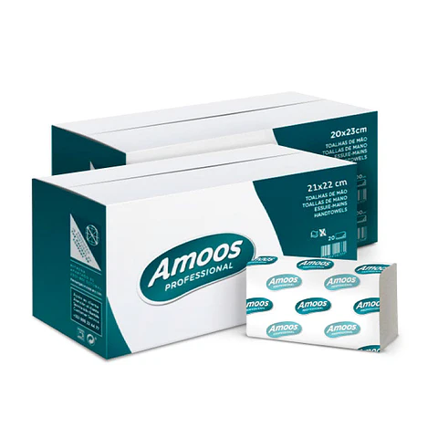 Papel Toalla Secamanos Zig Zag Amoos - 5400 Toallas