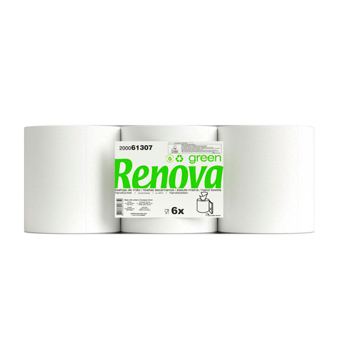 Papel Toalla Secamanos Mecha Renova Green - 96 Metros  1