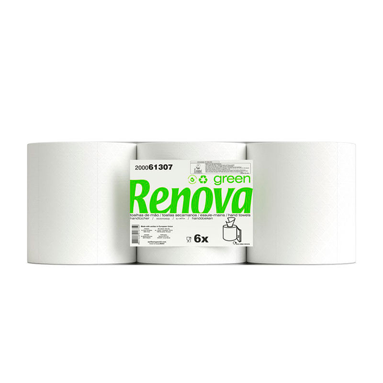 Papel Toalla Secamanos Mecha Renova Green - 96 Metros  1