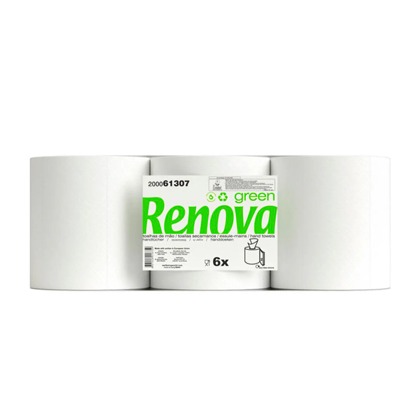 Papel Toalla Secamanos Mecha Renova Green - 96 Metros  1