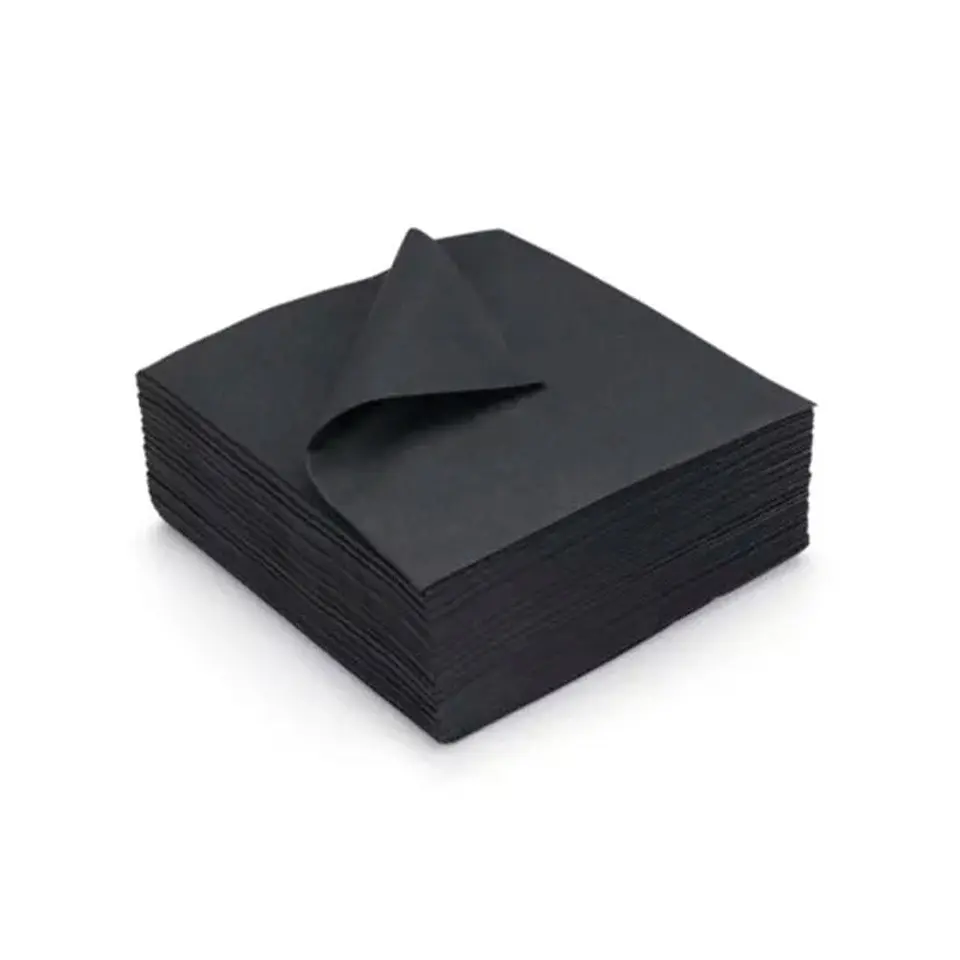 Servilletas de Papel Negro - 40x40 cm 1