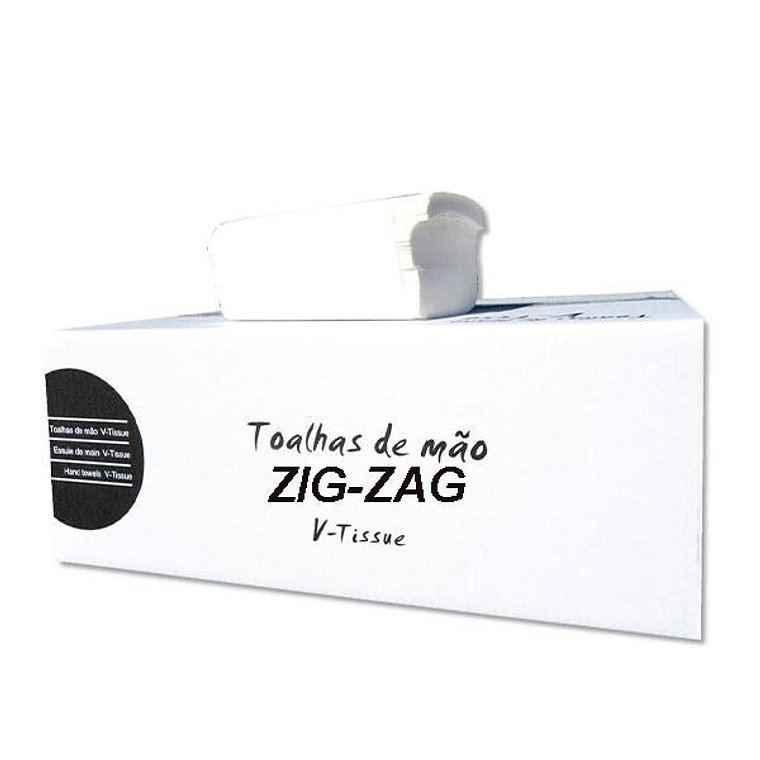Papel Toalla Secamanos Zig Zag V-Tissue - 3000 Toallas 1