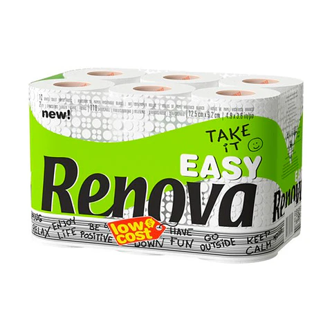 Papel Higiénico Doméstico Renova Easy - 13 Metros