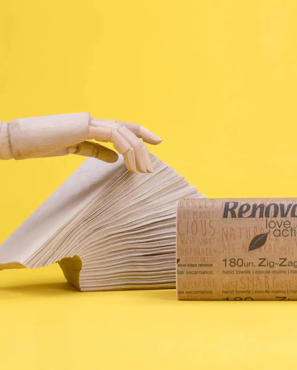 Papel Toalla Secamanos Zig Zag Renova Love & Action - 4000 Toallas 2