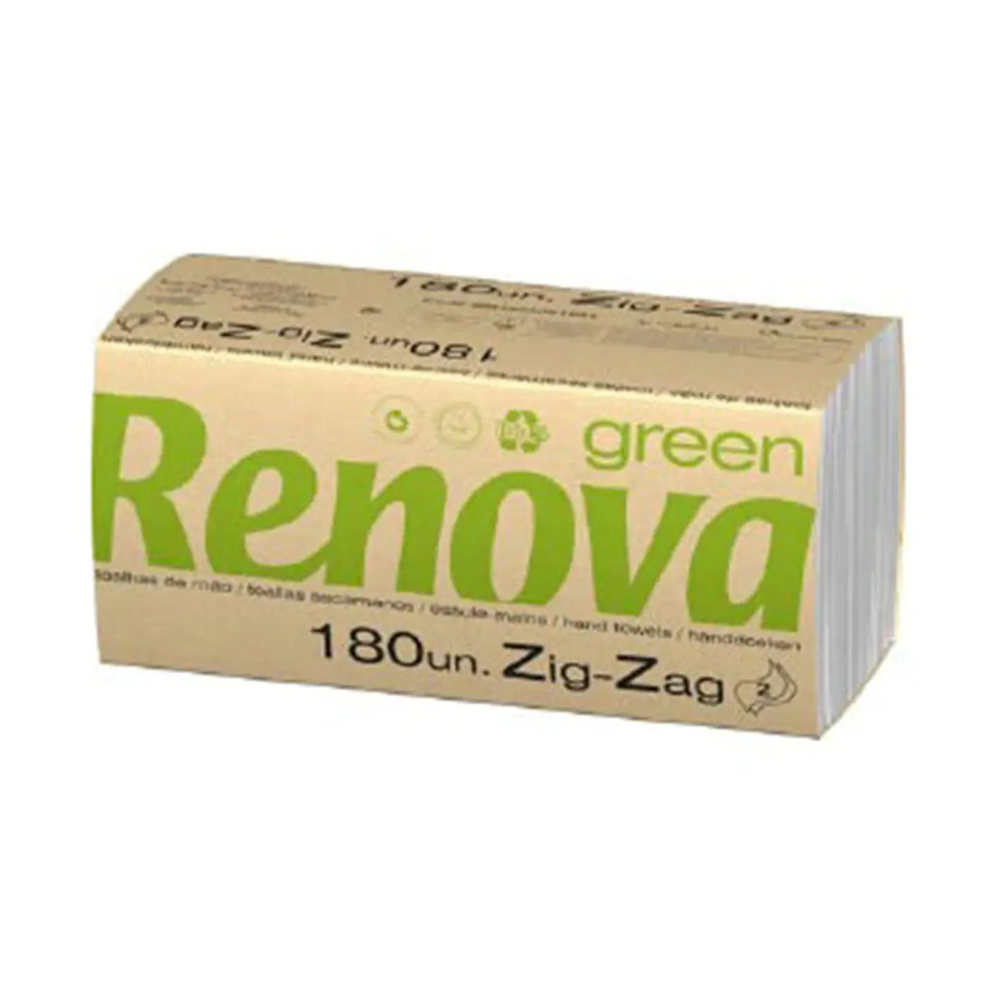 Papel Toalla Secamanos Zig Zag Renova Green - 3600 Toallas 2