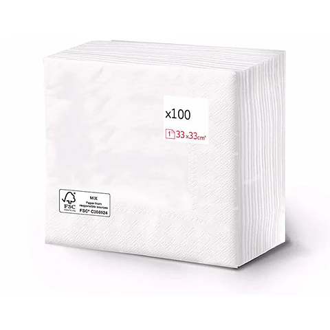 Servilletas de Papel Bérrio 33x33 cm - 2100 Servilletas