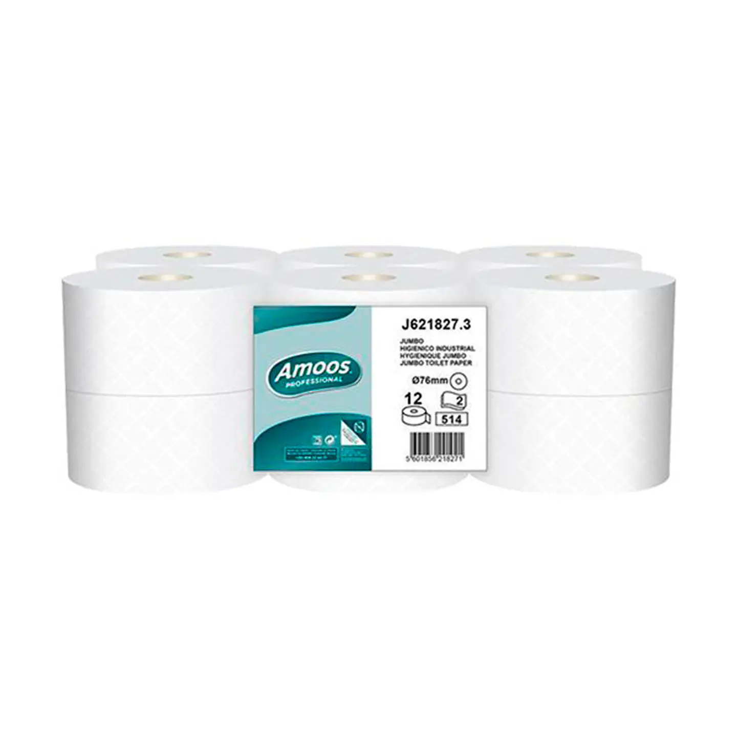 Papel Higiénico Industrial Amoos - 180 Metros 1