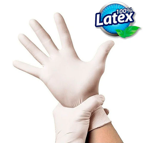 Guantes de Látex Con Polvo - 100 Guantes
