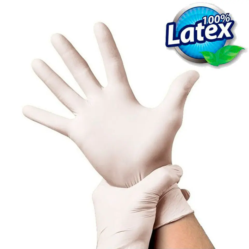 Guantes de Látex Con Polvo - 100 Guantes 1
