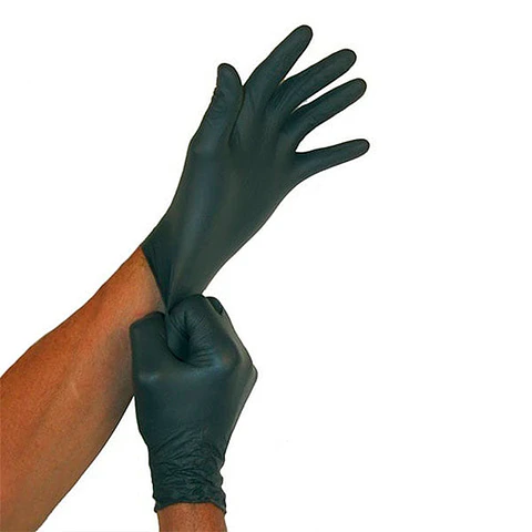 Guantes de Nitrilo Negro 3,5 gr - 100 Guantes