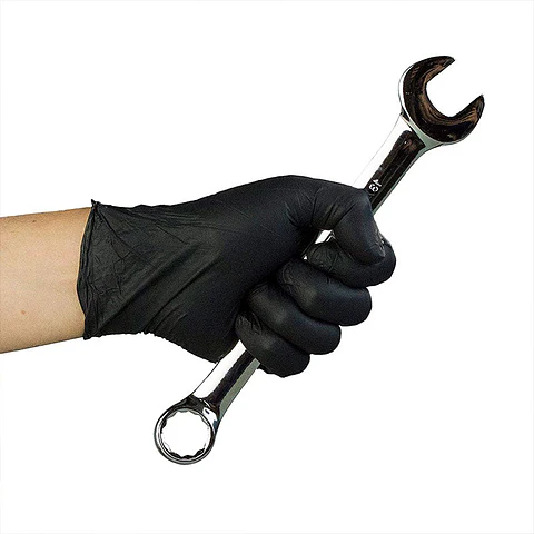 Guantes de Nitrilo Negro 6 gr - 100 Guantes