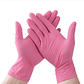 Guantes de Nitrilo Rosa 3,5 gr - 100 Guantes - Miniatura 1
