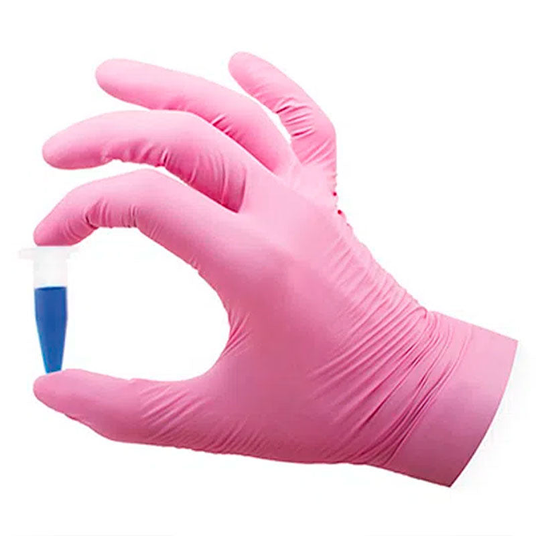 Guantes de Nitrilo Rosa 3,5 gr - 100 Guantes 2
