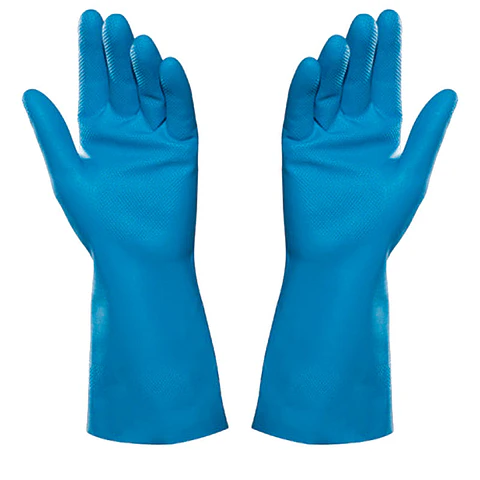 Guantes de Látex de Limpieza Menage - Azul