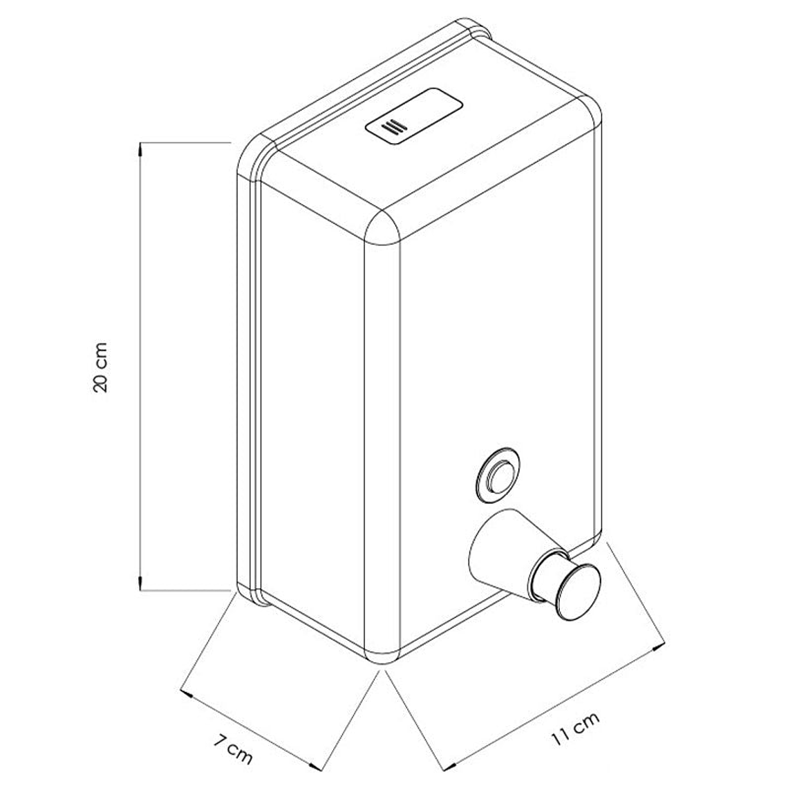 Dispensador Jabón Líquido - Inox 2