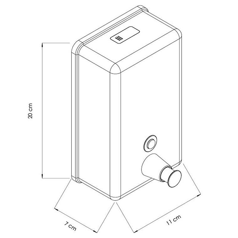 Dispensador Jabón Líquido - Inox 2