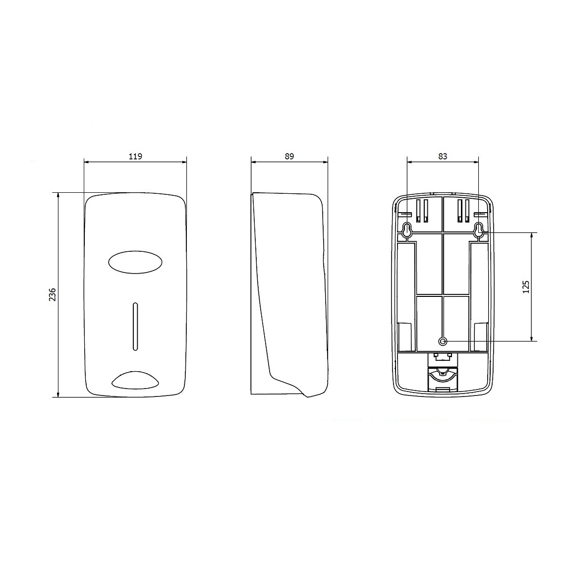 Dispensador Jabón Líquido Smart - Negro 3