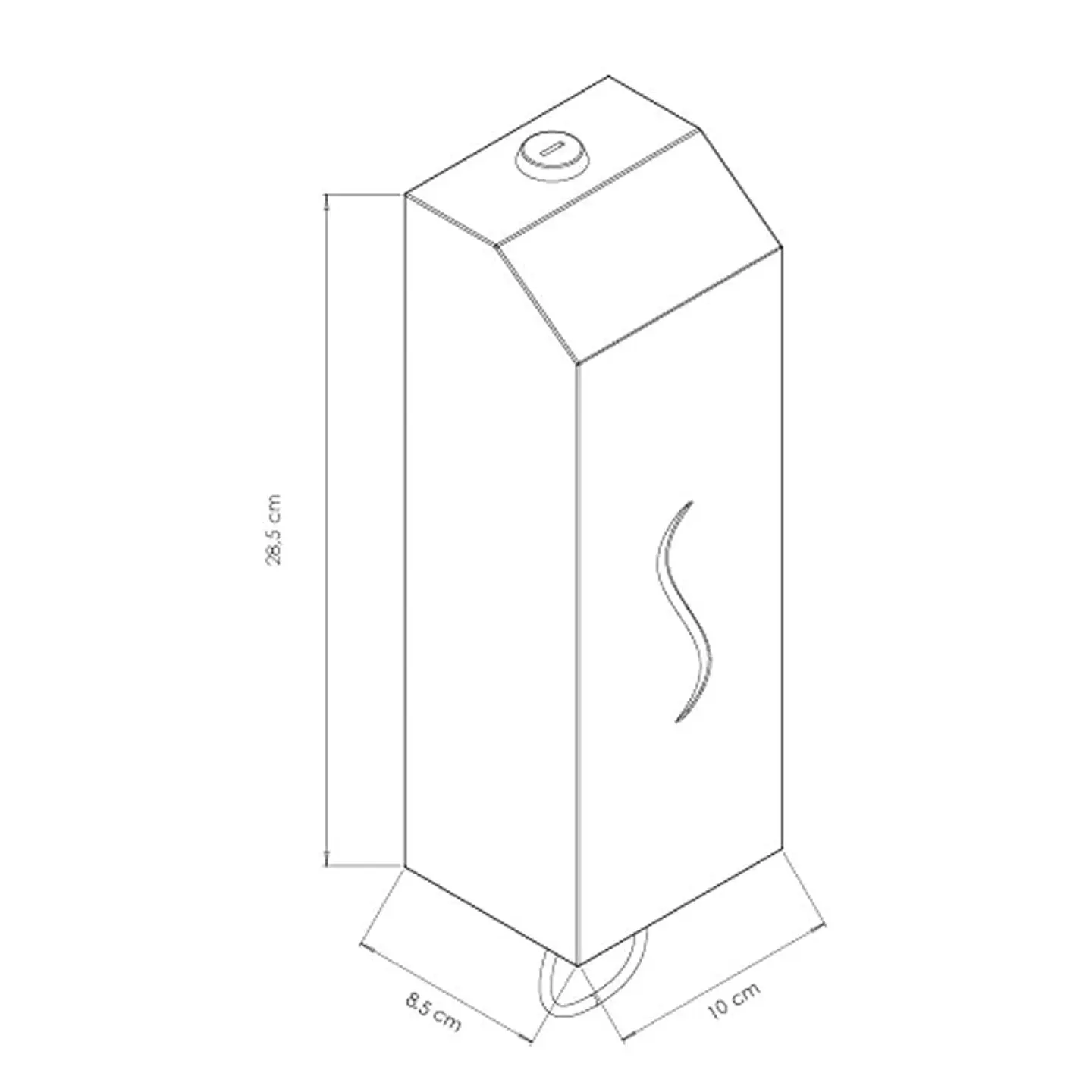 Dispensador Jabón Líquido Metálico - Blanco 2