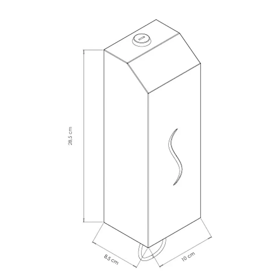 Dispensador Jabón Líquido Metálico - Blanco 2