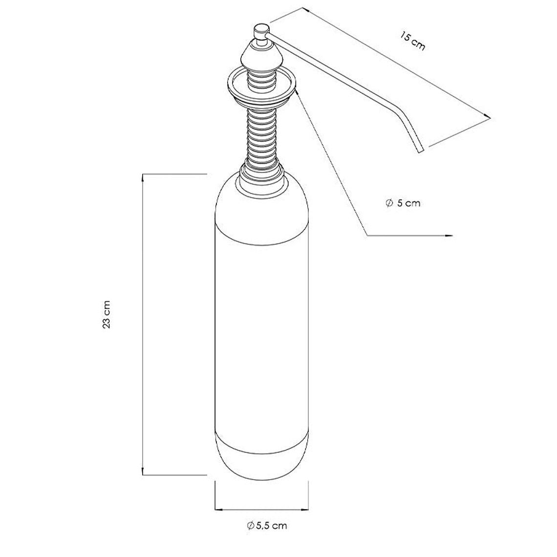 DispensadorJabón Líquido de Montaje en Superficie 4