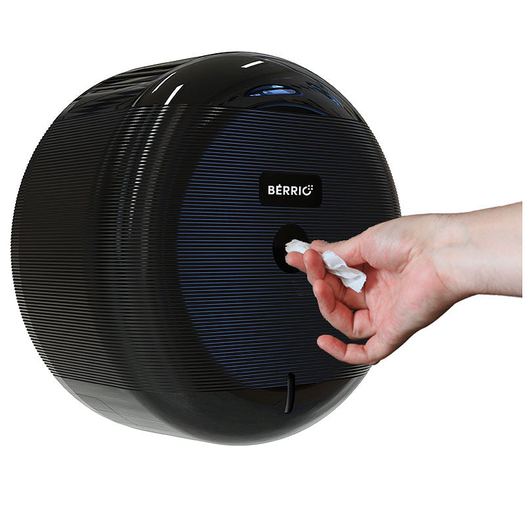 Portarrollos Papel Higiénico Extracción Central Eco-Luxe - Negro 1