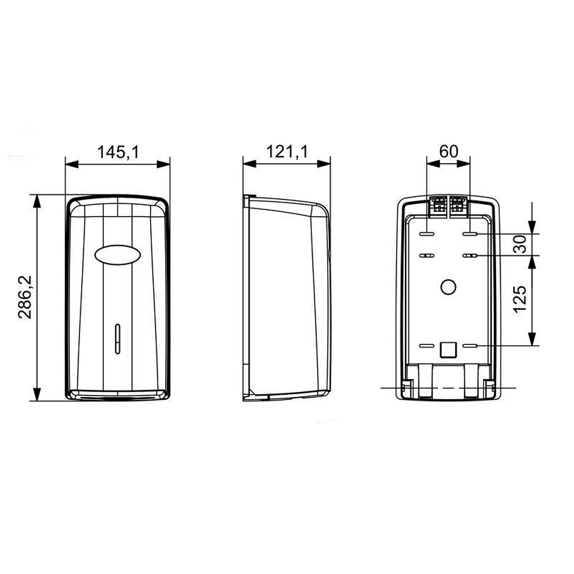  Dispensador Papel Higiénico Zig Zag Smart - Blanco 3