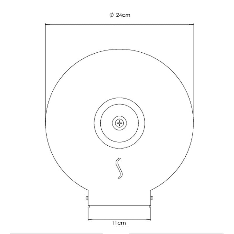 Portarrollos de Papel Higiénico Metal - Negro 2