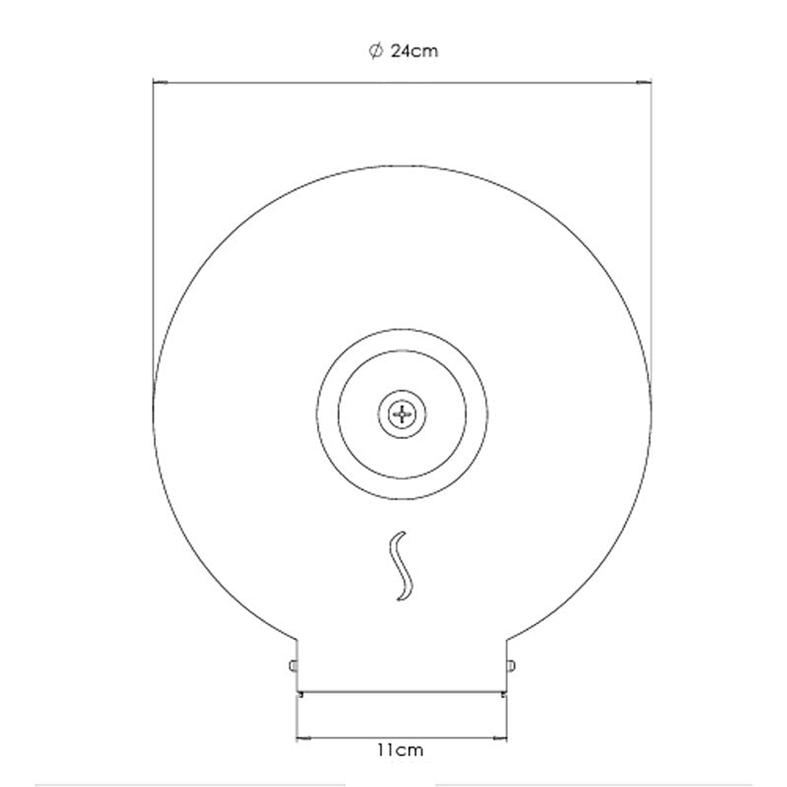 Portarrollos Papel Higiénico Metal - Inox 3