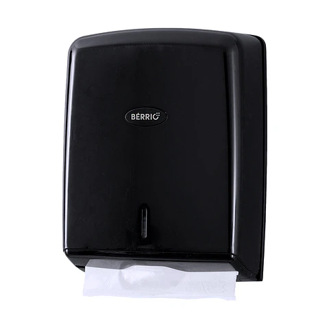 Dispensador Papel Toalla Secamanos Zig Zag Smart - Negro