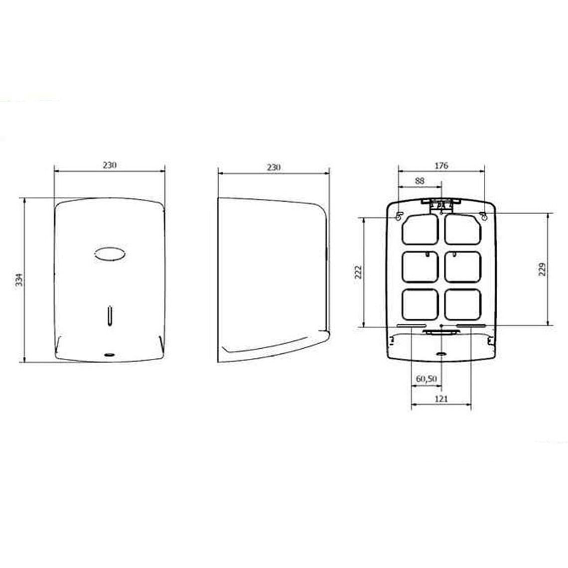 Dispensador Papel Mecha Smart - Negro 3