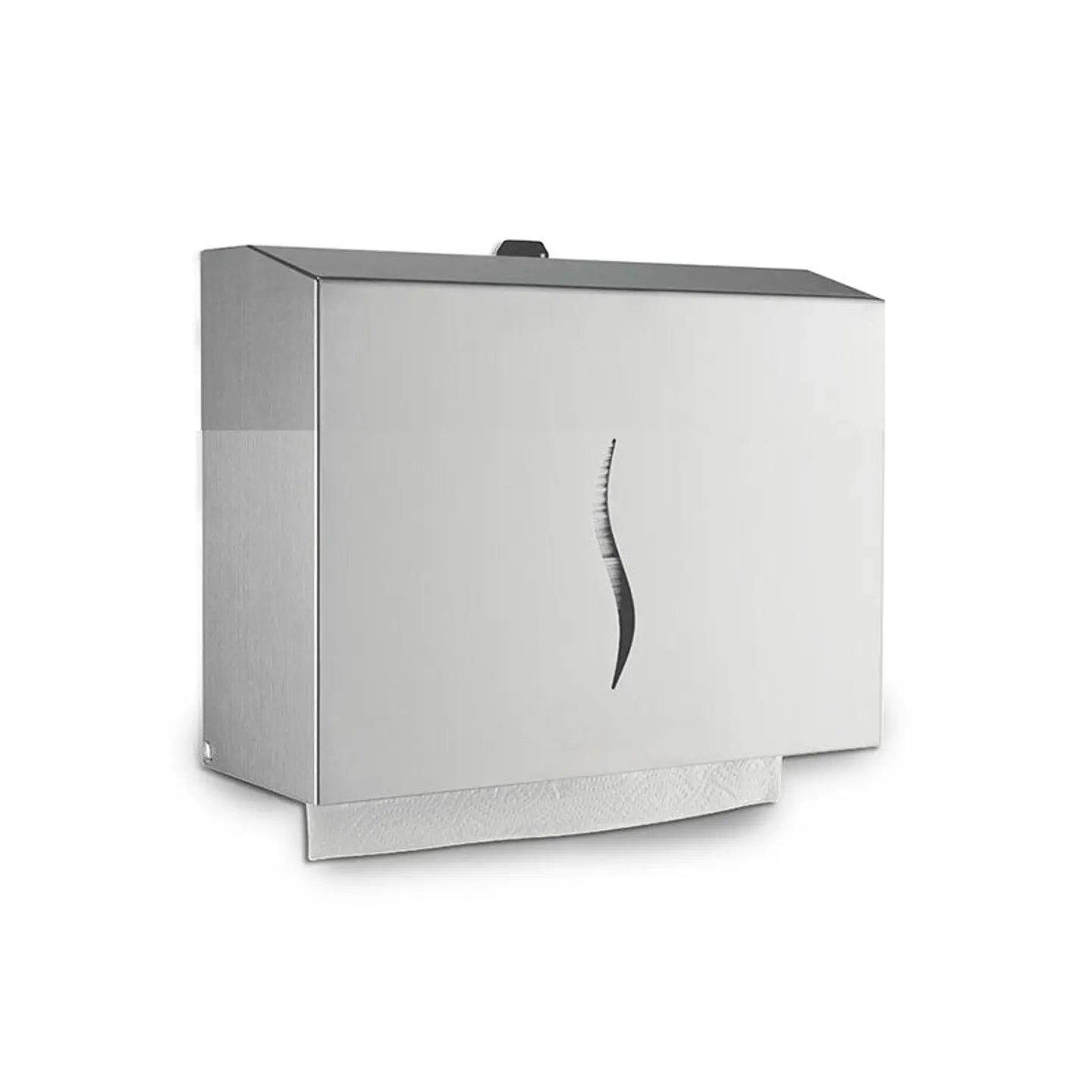 Dispensador Papel Toalla Secamanos Zig Zag Acero Inoxidable 300 Toallas – Inox 1