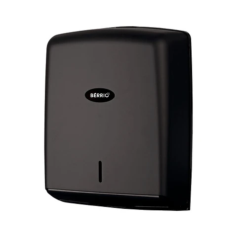 Dispensador Papel Toalla Secamanos Zig Zag Smart - Negro Mate