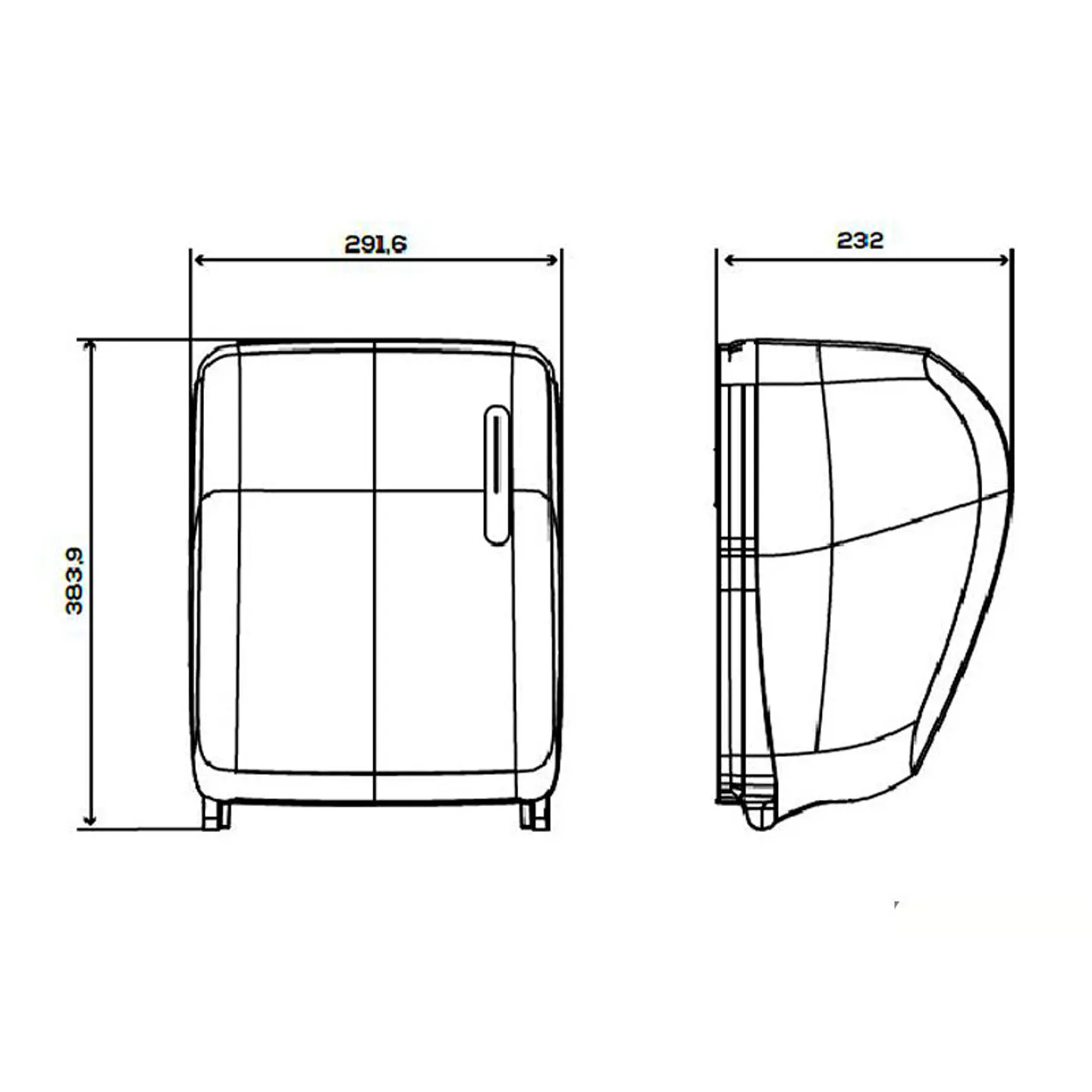 Dispensador de Papel de Autocorte Timeless - Blanco 2
