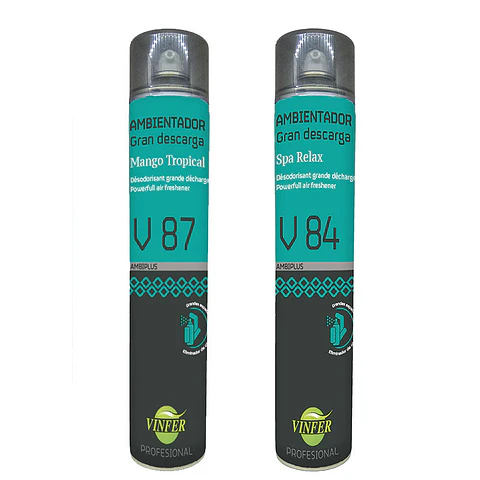 Ambientador Spray Gran Descarga Profesional Ambiplus - 750 ml