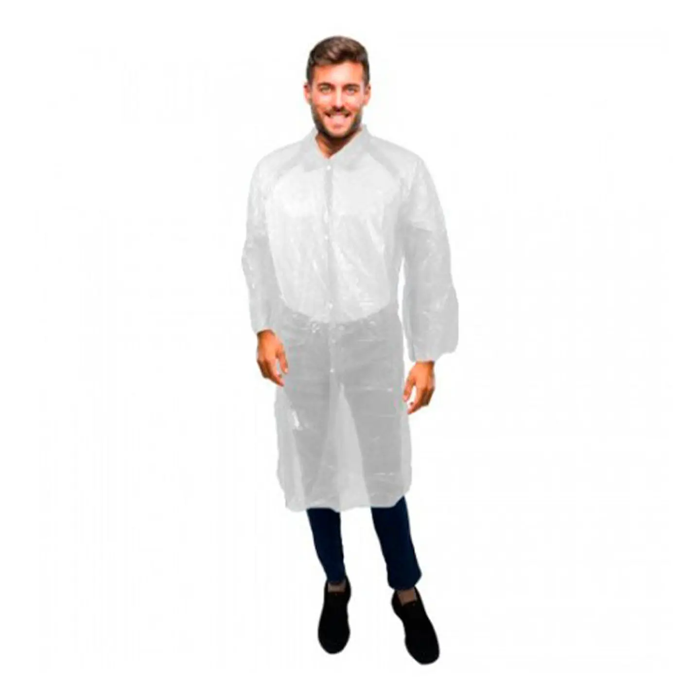 Bata de Visita Desechable de Polietileno 1