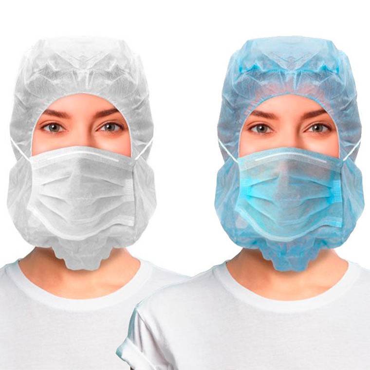 Gorro Integral con Mascarilla Desechable TNT 1