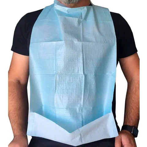 Babero Desechable Adulto con Bolsillo