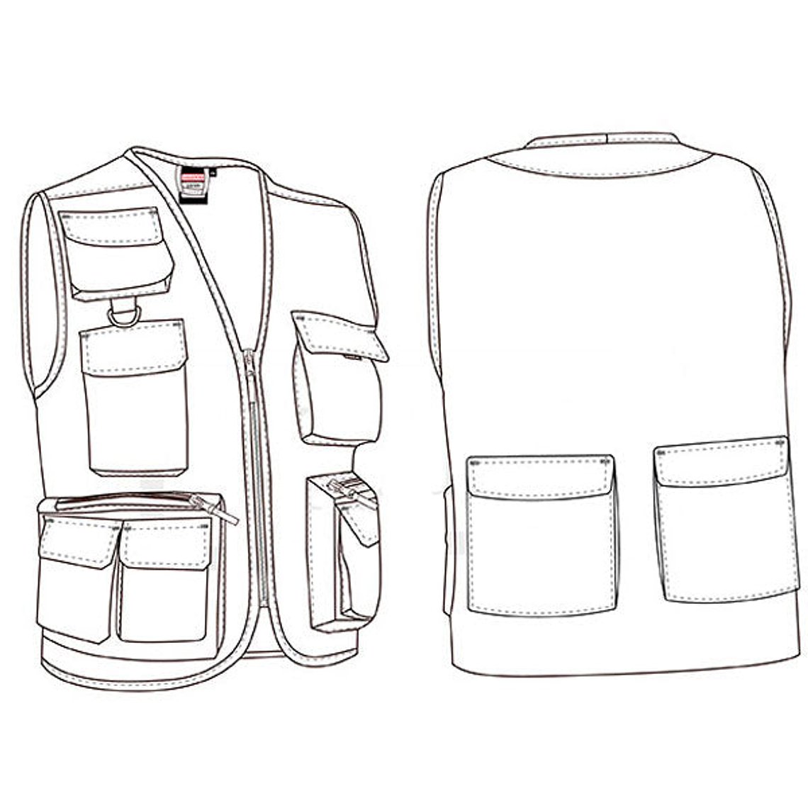 Chaleco de Trabajo Multibolsillos Safari 5