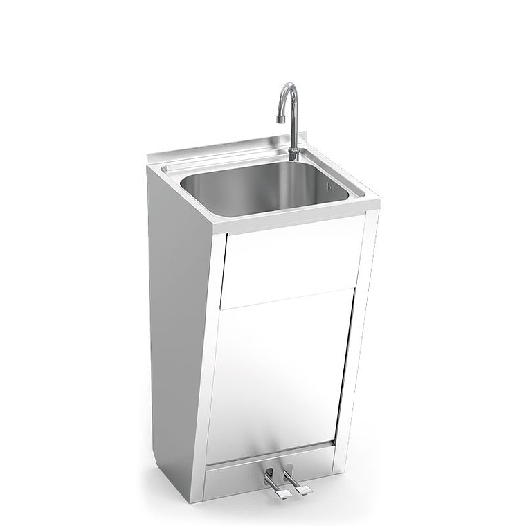 Lavamanos de Acero Inoxidable Duplo Pedal 1