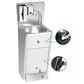  Lavamanos Completo de Acero Inoxidable  - Miniatura 2