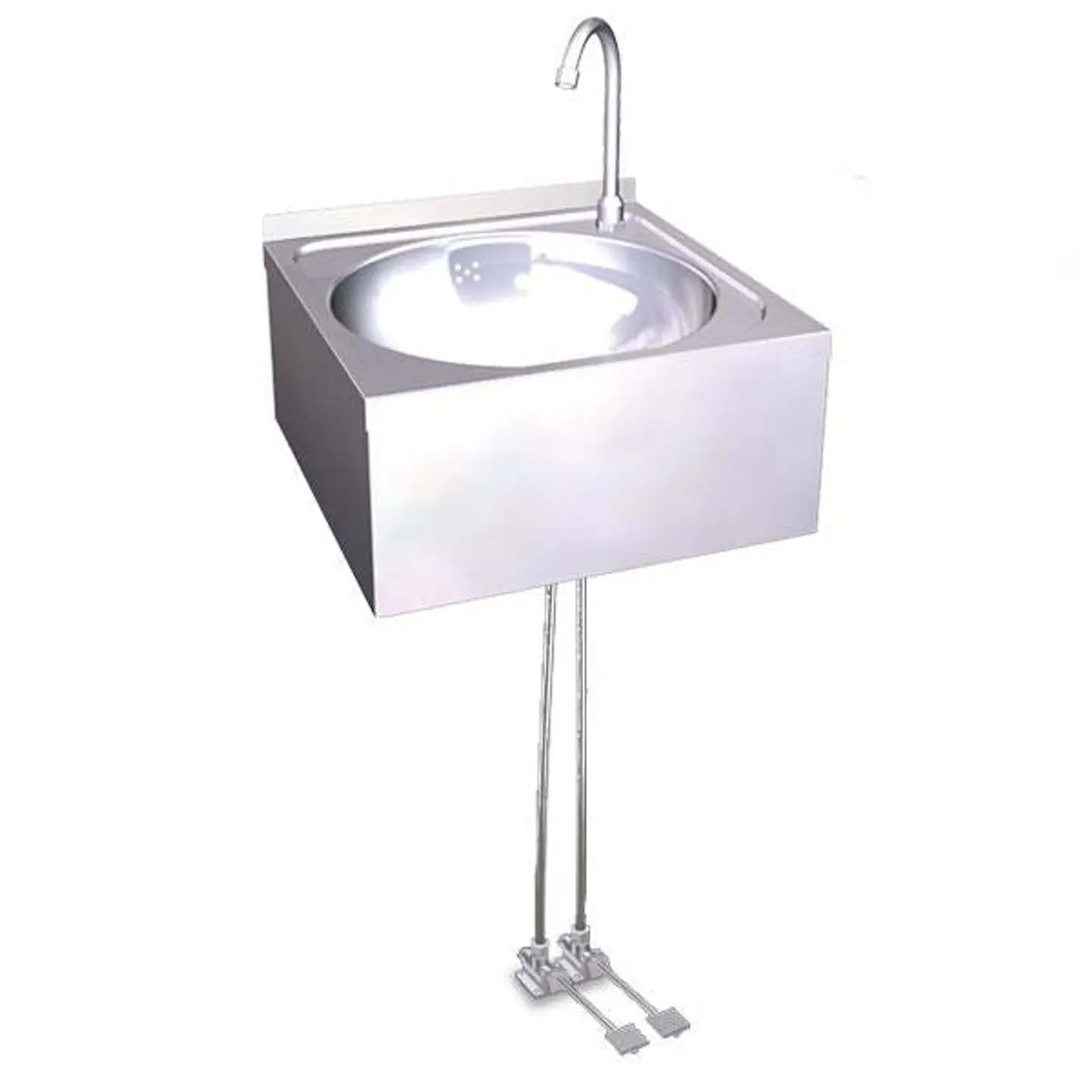  Lavamanos de Pared de Acero Inoxidable con Doble Pedal 1