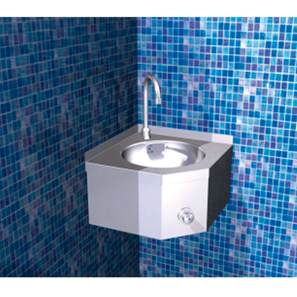 Lavamanos de Pared de Acero Inoxidable para Esquinas - Serie XS 2