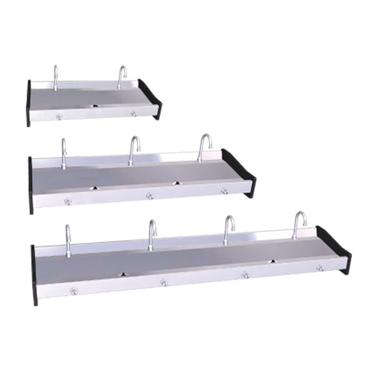 Lavamanos Colectivo De Pared Con Pulsador  1