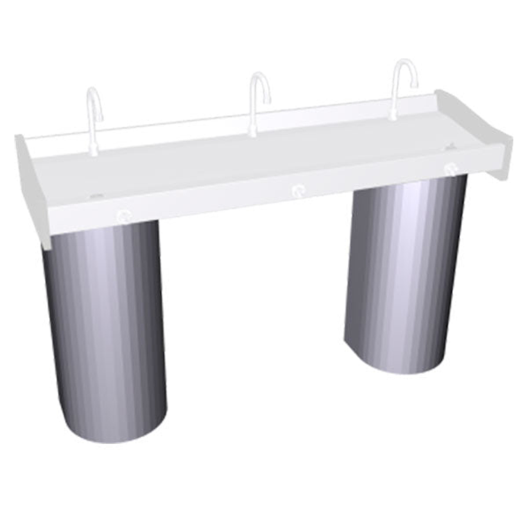 Columna de Acero Inoxidable para Base de Lavamanos 2