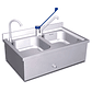 Lavamanos y Fregadero de Acero Inoxidable - Miniatura 1