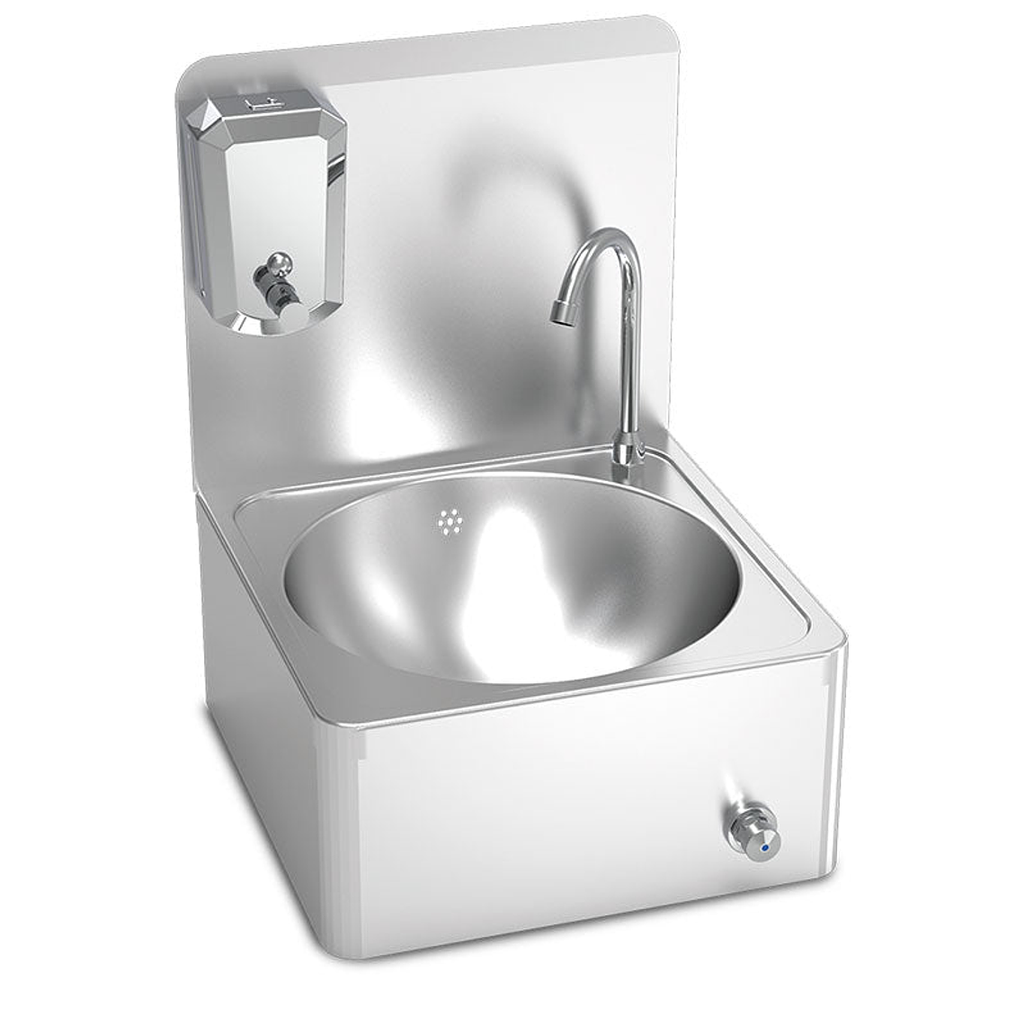 Lavamanos de Pared Completo de Acero Inoxidable  1