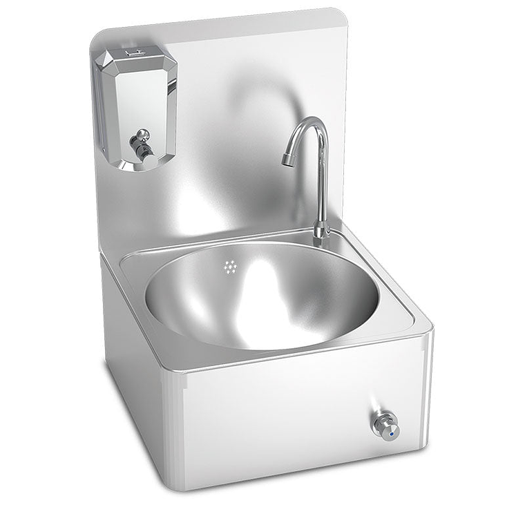 Lavamanos de Pared Completo de Acero Inoxidable  1