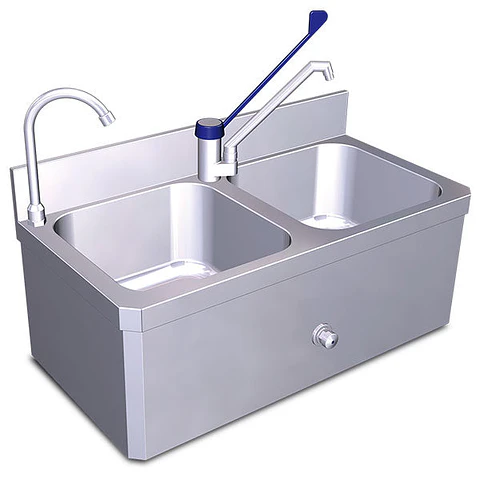 Lavamanos y Fregadero de Pared de Acero Inoxidable - Serie XS