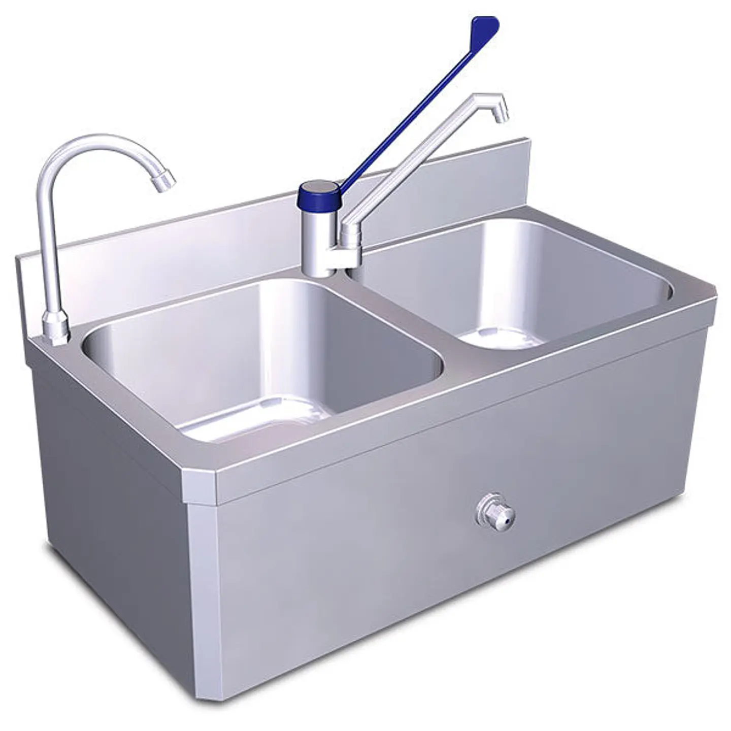 Lavamanos y Fregadero de Pared de Acero Inoxidable - Serie XS 1